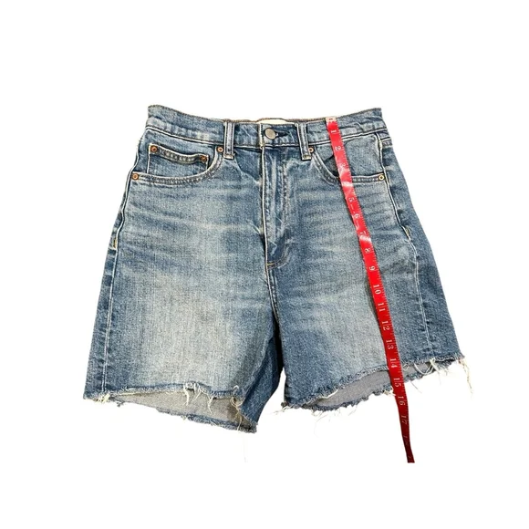 Aritzia Denim Forum Mid Thigh Denim Shorts Blue Size 27 - Picture 6 of 8